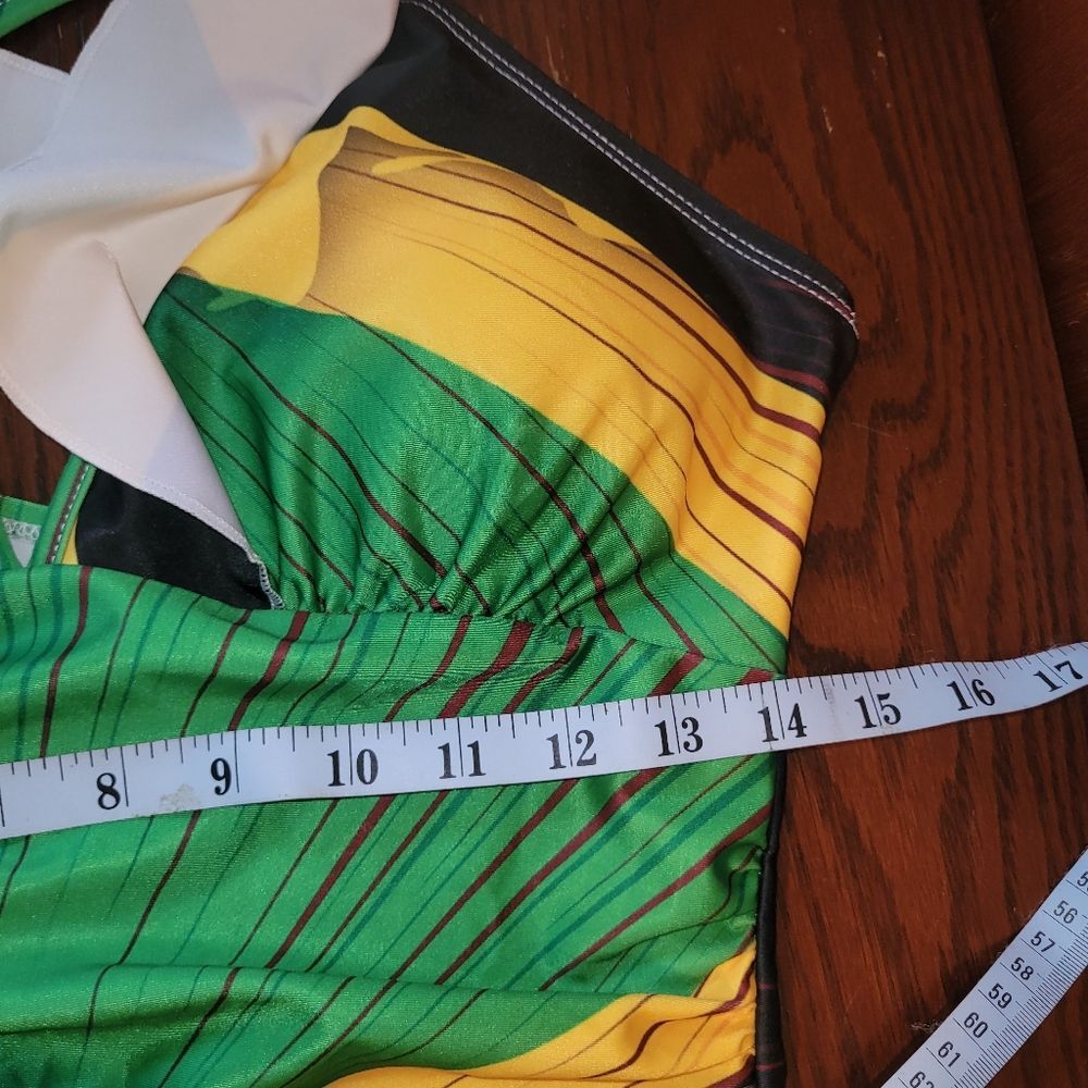 Jamaican Flag One-Piece Swimsuit - Nwot Size Large - Picture 4 of 5